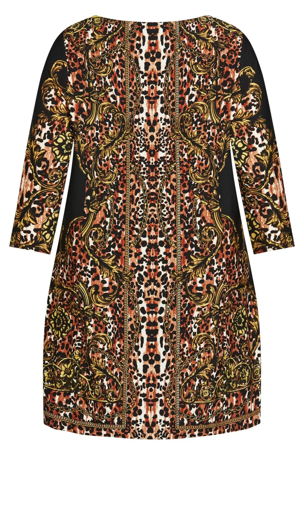 Evans Black Treasure Tunic Dress