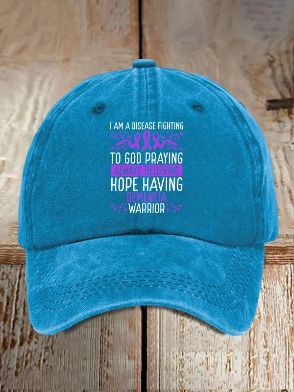 Dementia Warrior Alzheimers Awareness Ribbon Baseball Caps