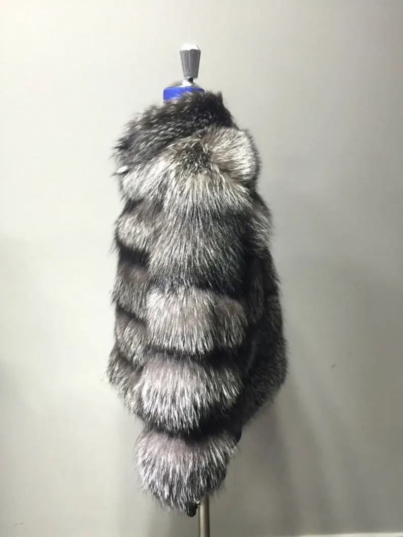 Silver Fox Fur coat