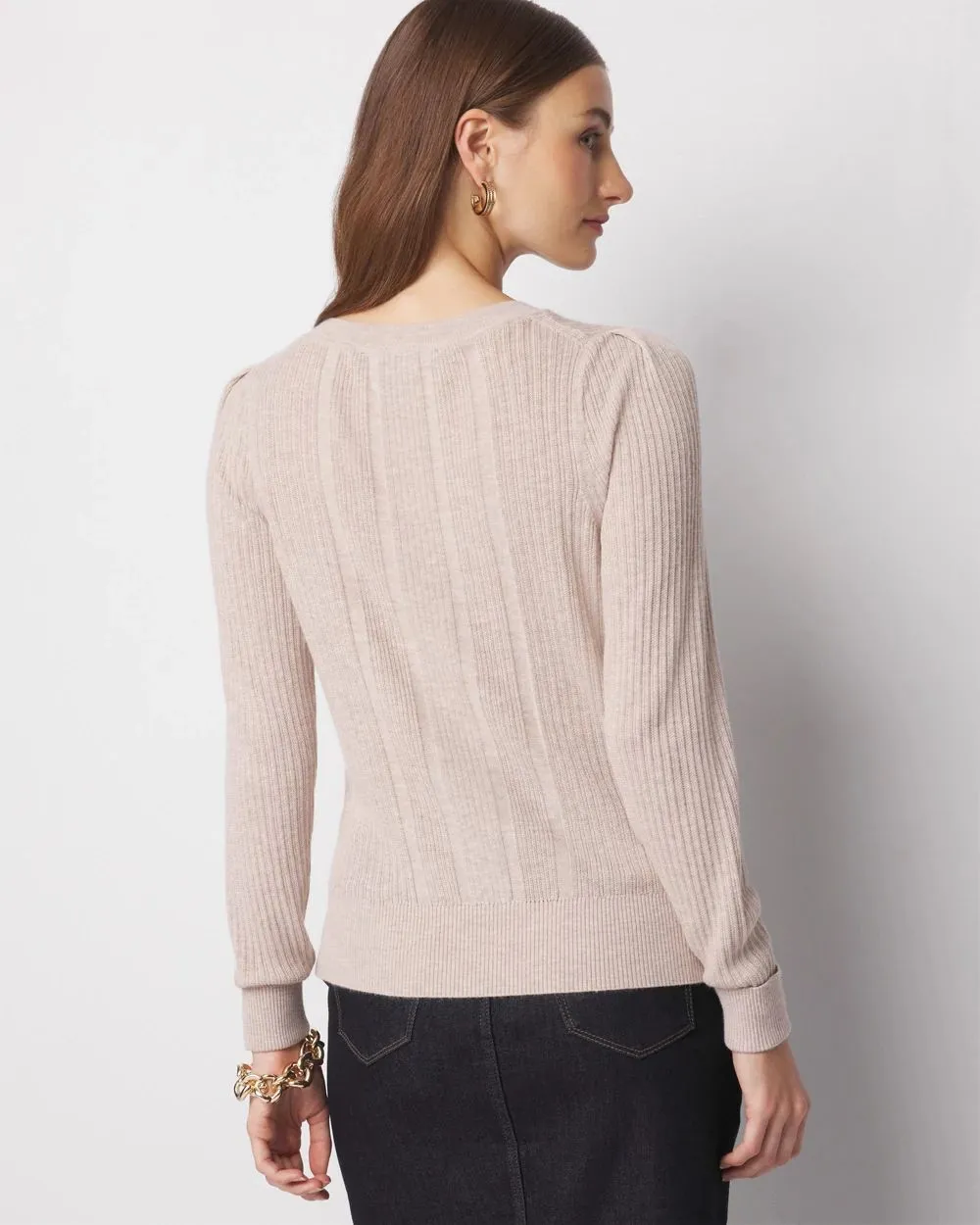 Cashmere Blend Crewneck Sweater