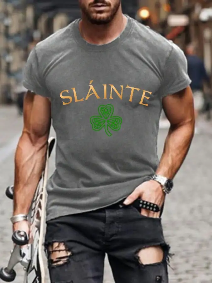Men's Slainte St. Patrick's Day Casual Tee