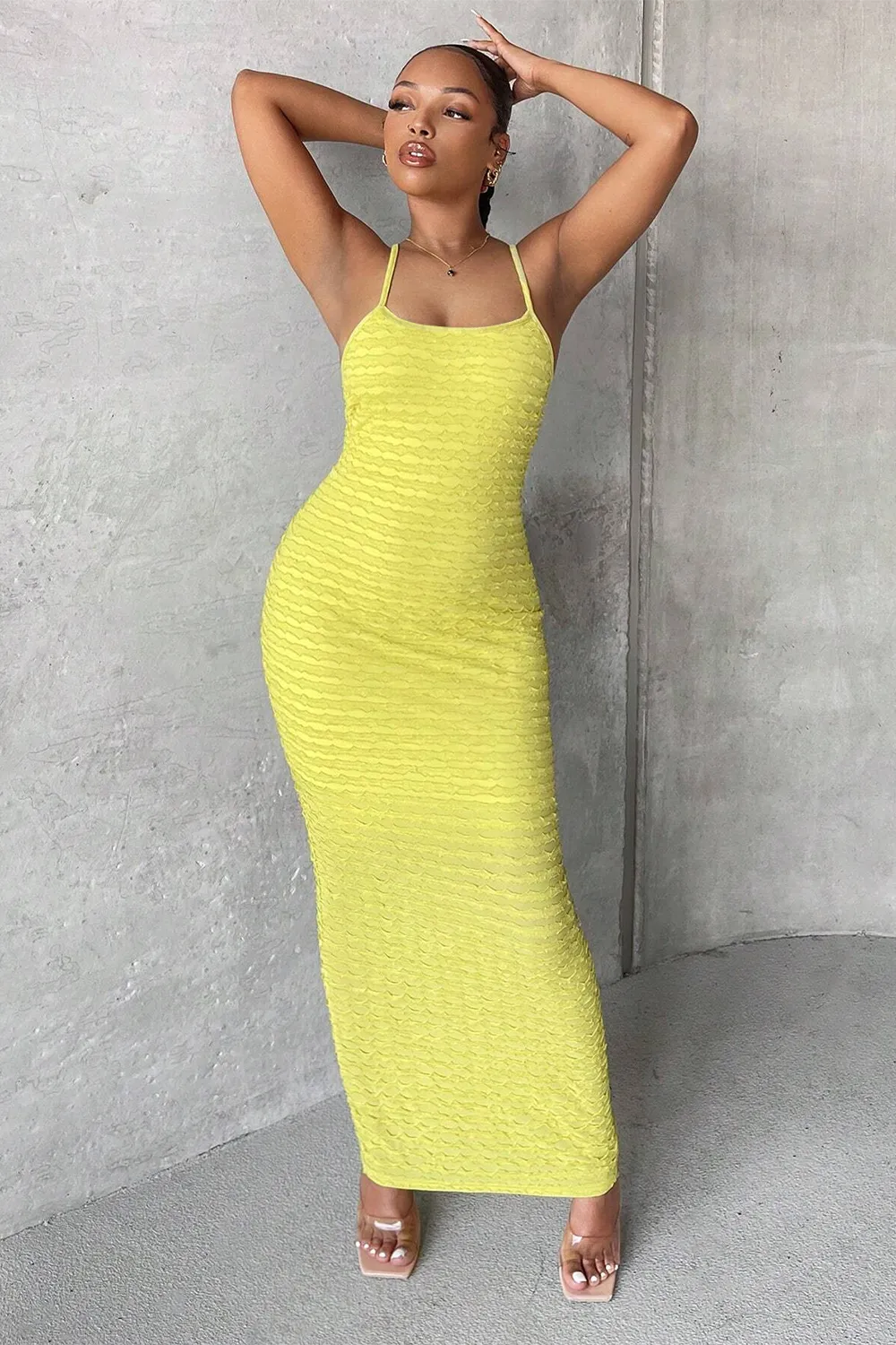 Crisscross Lace Up Backless Cami Dress