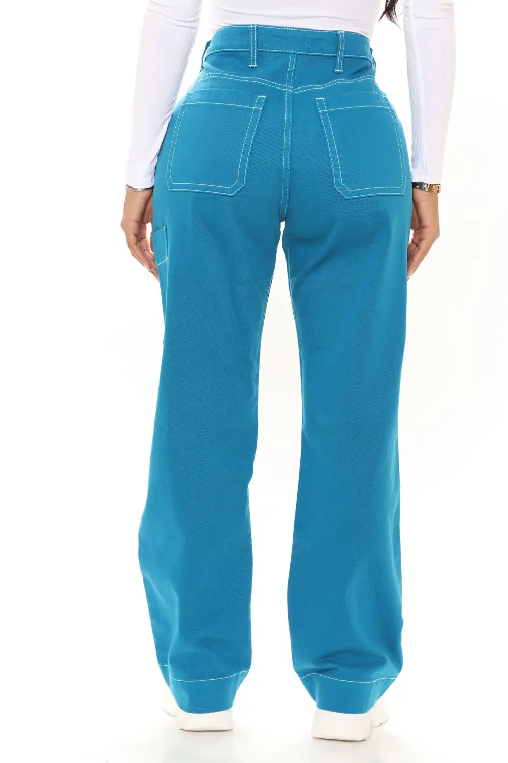 Oh So Crafty Non Stretch Carpenter Jeans - Blue