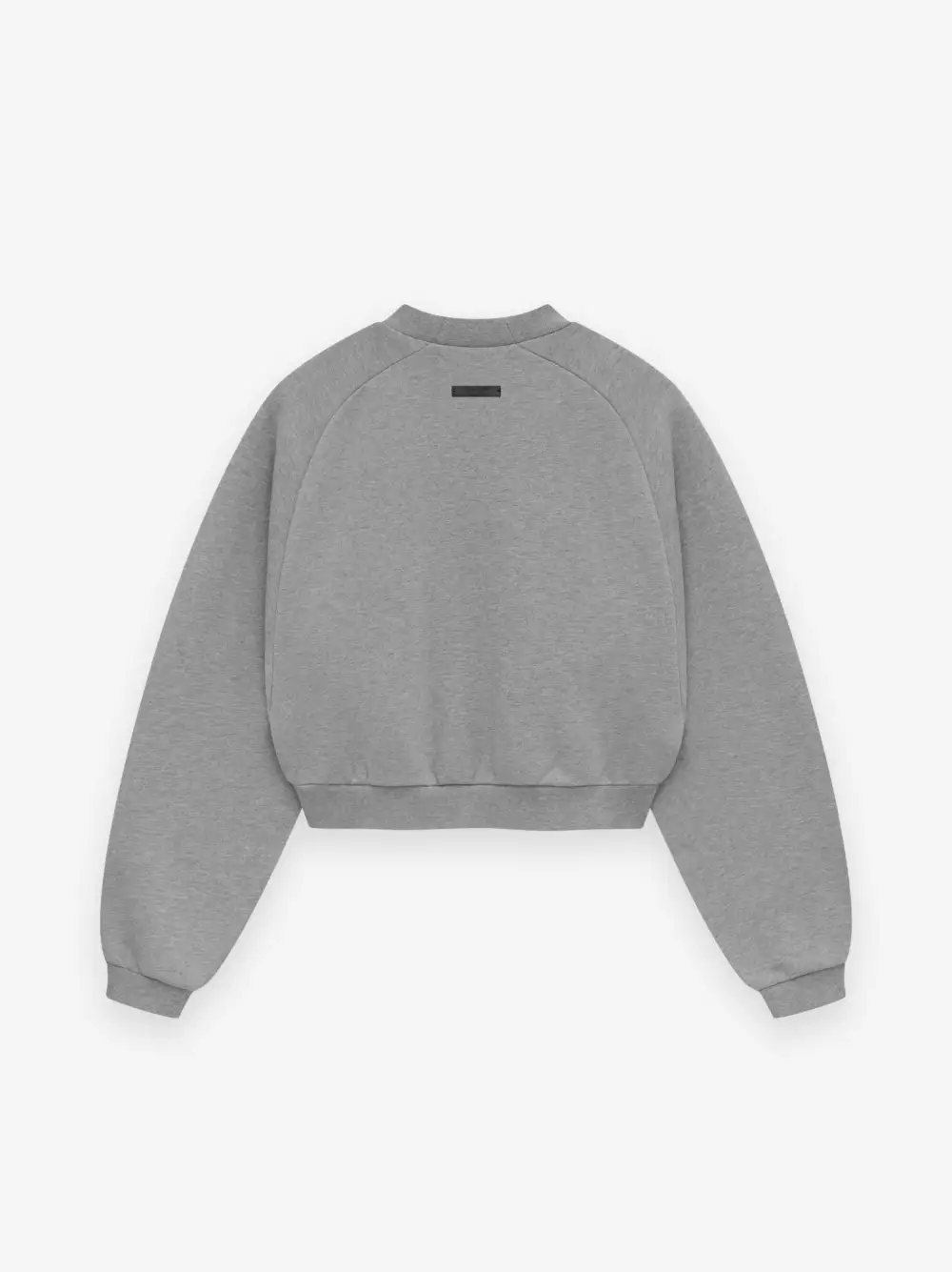 Womens Fleece Cropped Crewneck