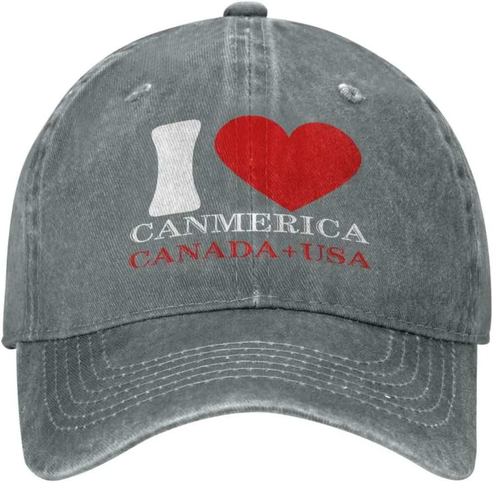 Funny Trump Oh Canada! 51st States Low Profile Cap Denim Hat