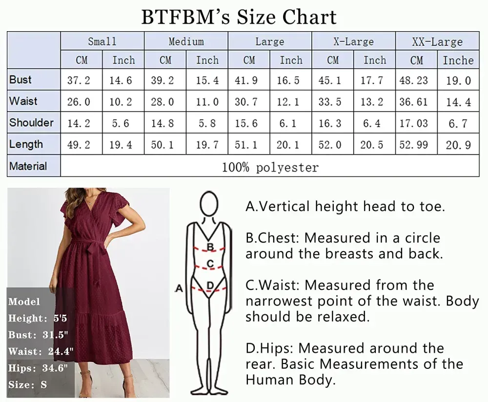 Women Summer Bohemian Floral Casual Wrap V Neck Ruffle Cap Sleeveless Belt A-Line Pleated Hem Swing Midi Sun Dress