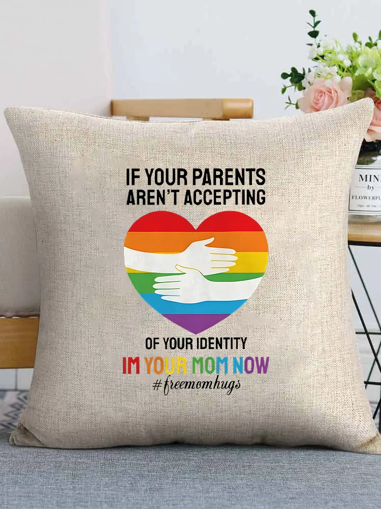 Linen Throw Pillow With If Your Parents Aren'T Accepting Pillow