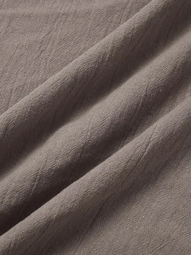 Women‘s Shift Dress Knee Length Dress Short Sleeve Pure Color Pocket Spring Summer Crew Neck Basic Casual Classic Loose 2023 S M L XL 2XL 3XL 4XL 5XL / Cotton