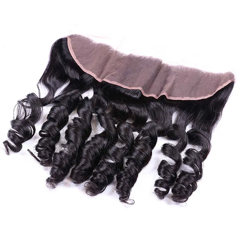 Sterly Hair 3 Bundles Loose Wave Virgin Hair with 13×4 Transparent Lace Frontal