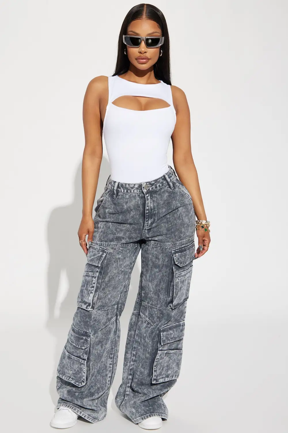 Eli Cut Out Bodysuit - White