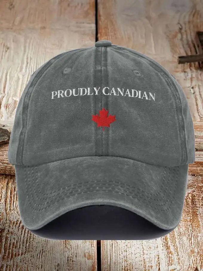 Unisex Canada  Proudly Candadian Printed Hat