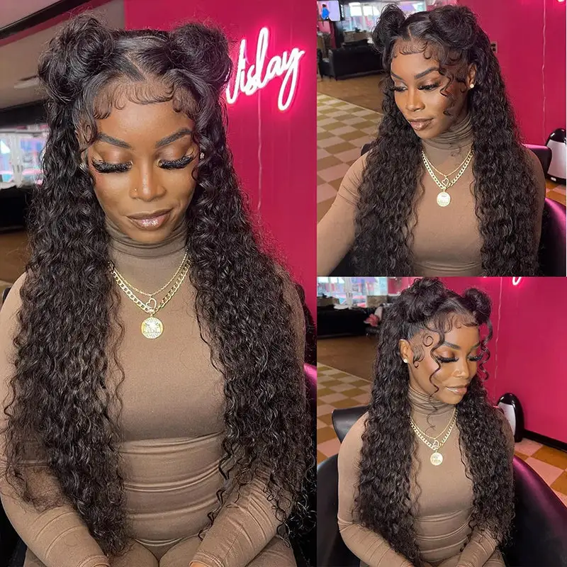 Water Wave 13x6 Real HD Lace Undetactable BlendAway Full Lace Frontal Wig 100% Virgin Human Hair