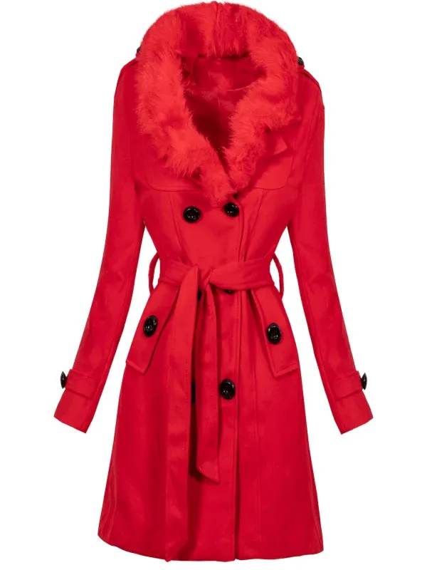 ELEGANT COAT HALIE white