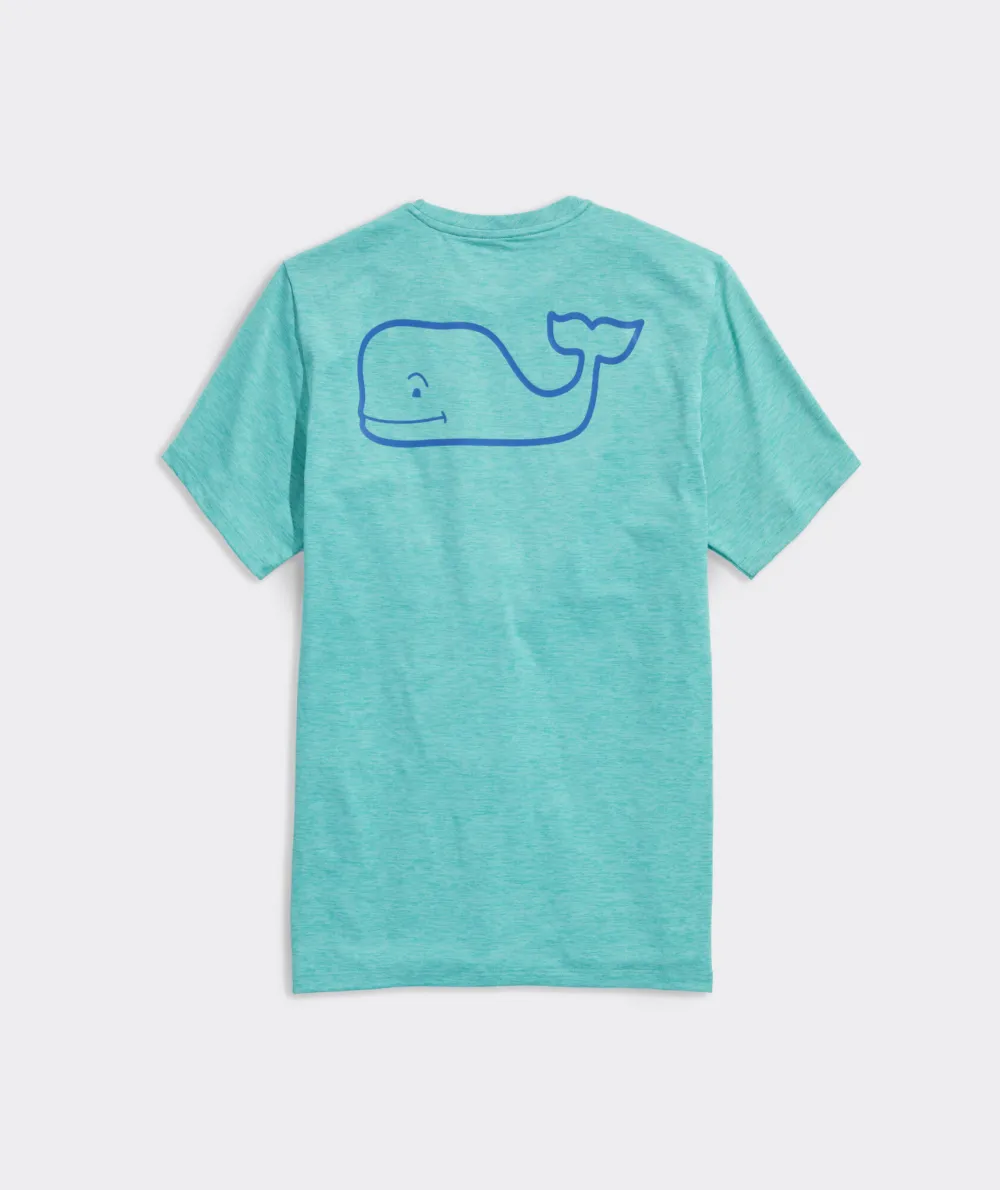 Whale Logo Short-Sleeve Harbor Performance Tee