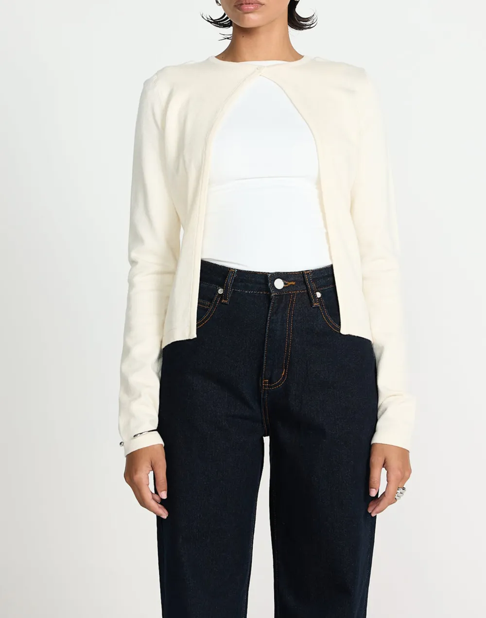 Short And Simple Women's Cardigan Top