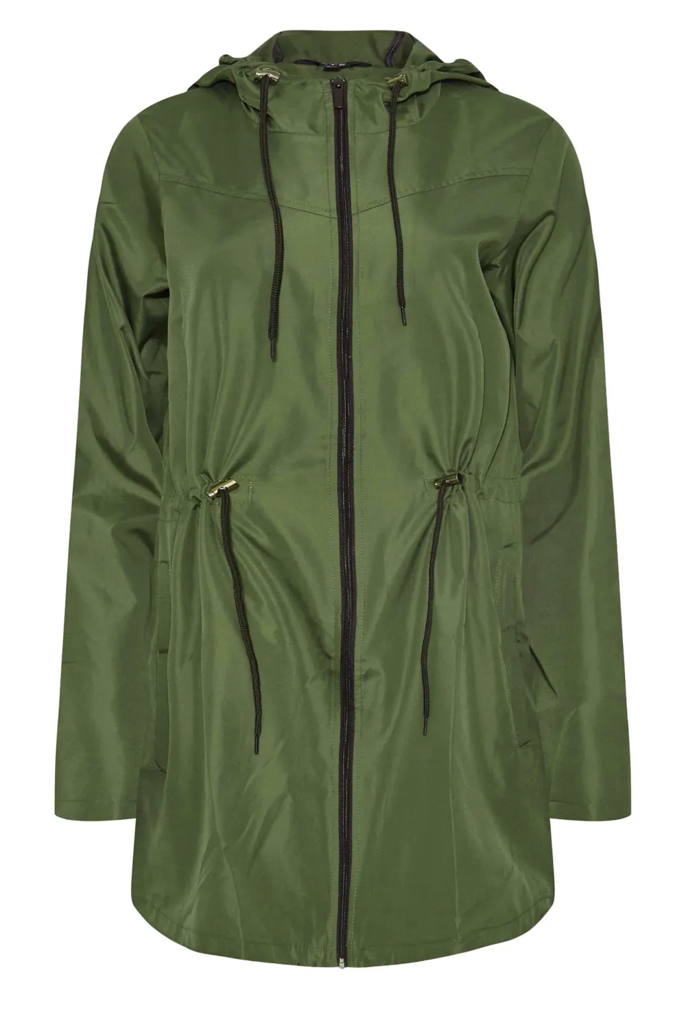 LTS Tall Black Dalmatian Print Pocket Parka