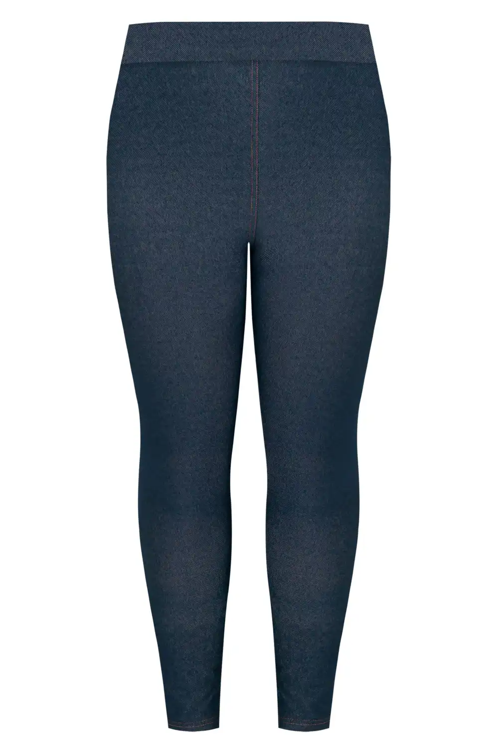 YOURS FOR GOOD Curve Mid Blue Jersey Stretch Jeggings