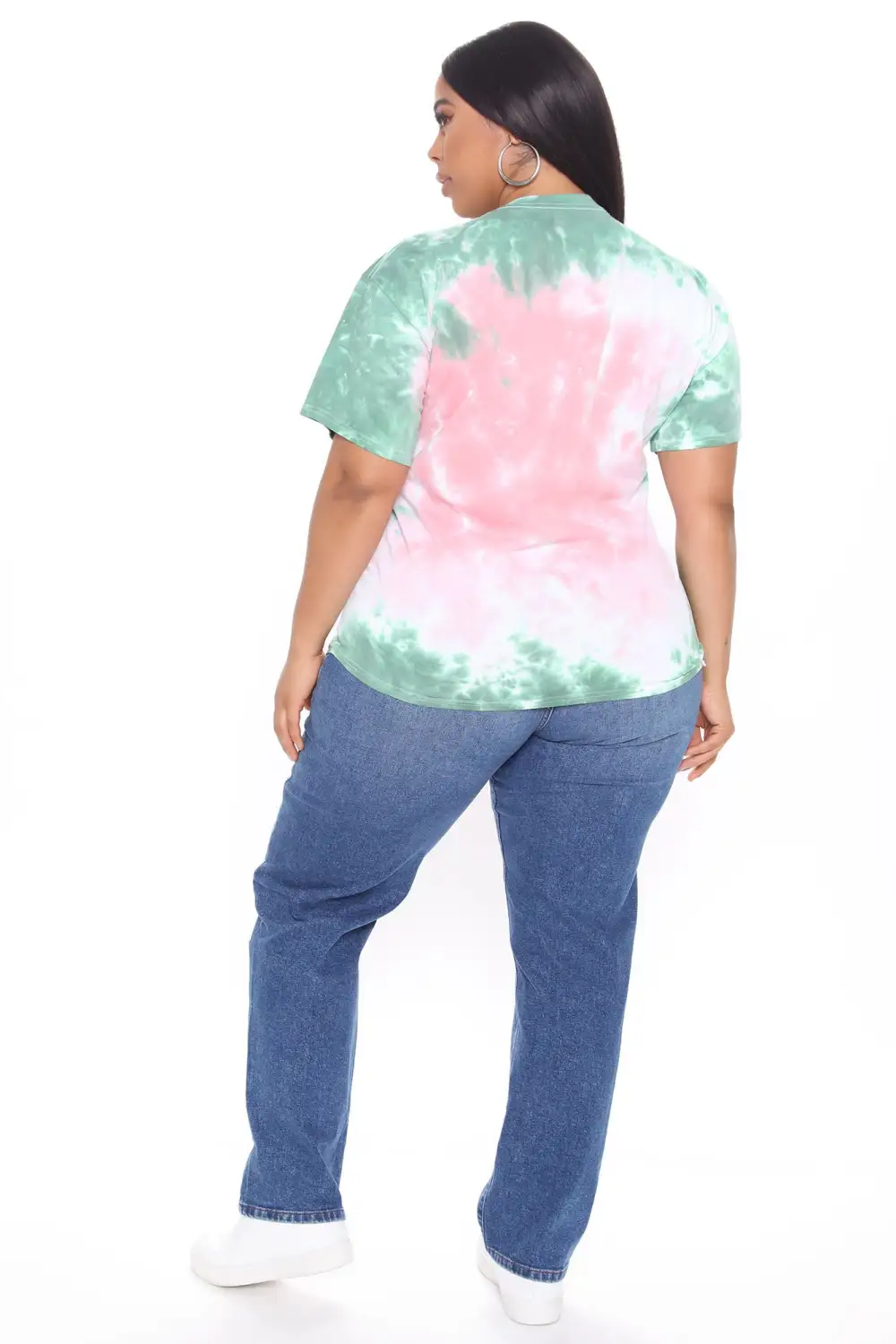 Bob Marley Tie Dye Top - Green/combo