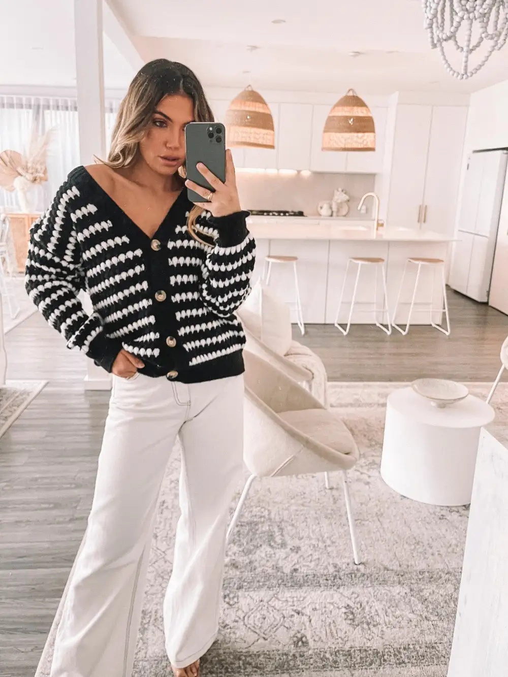 Evander Cardigan - Black Multi