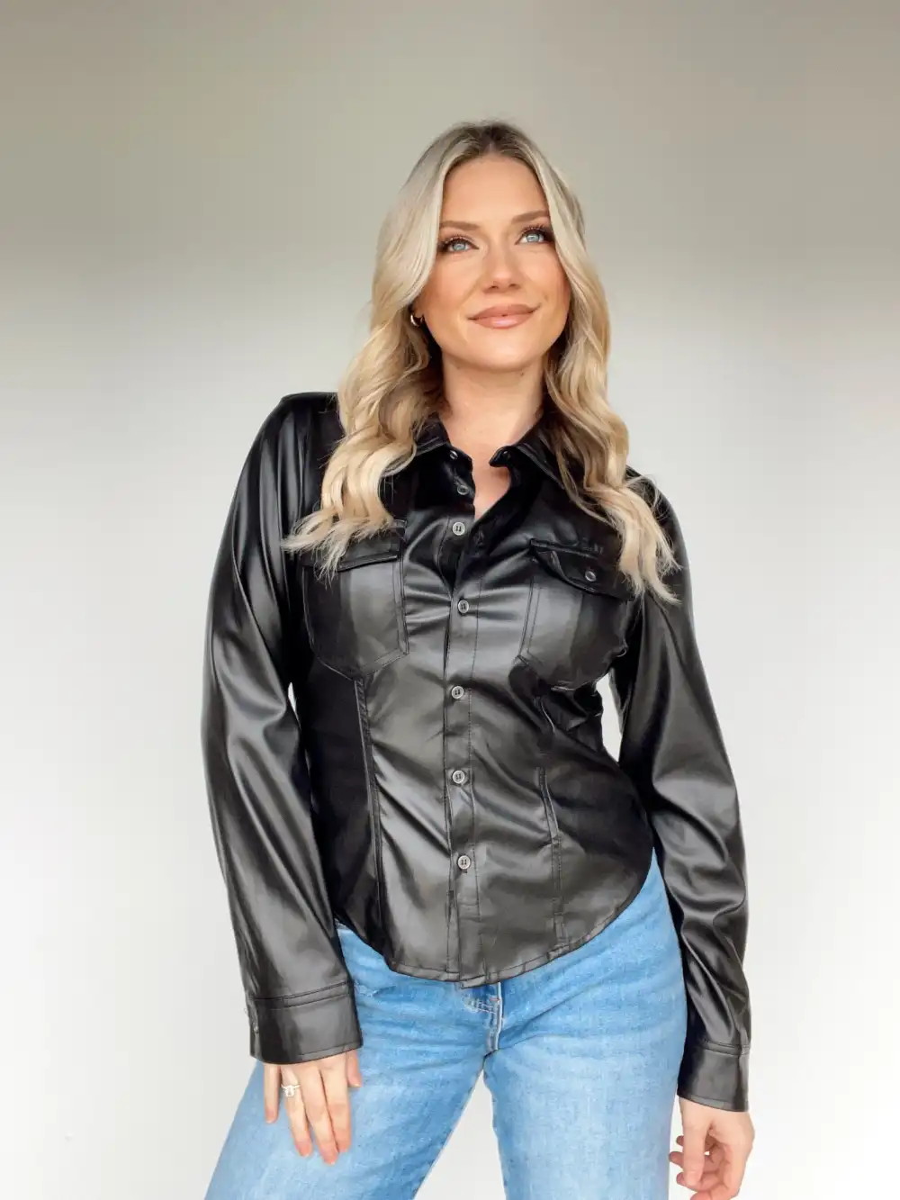 Sleek Button Down Top