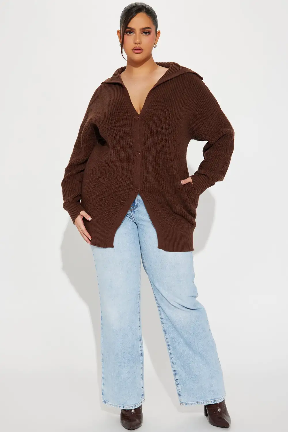 Aura Cardigan - Chocolate