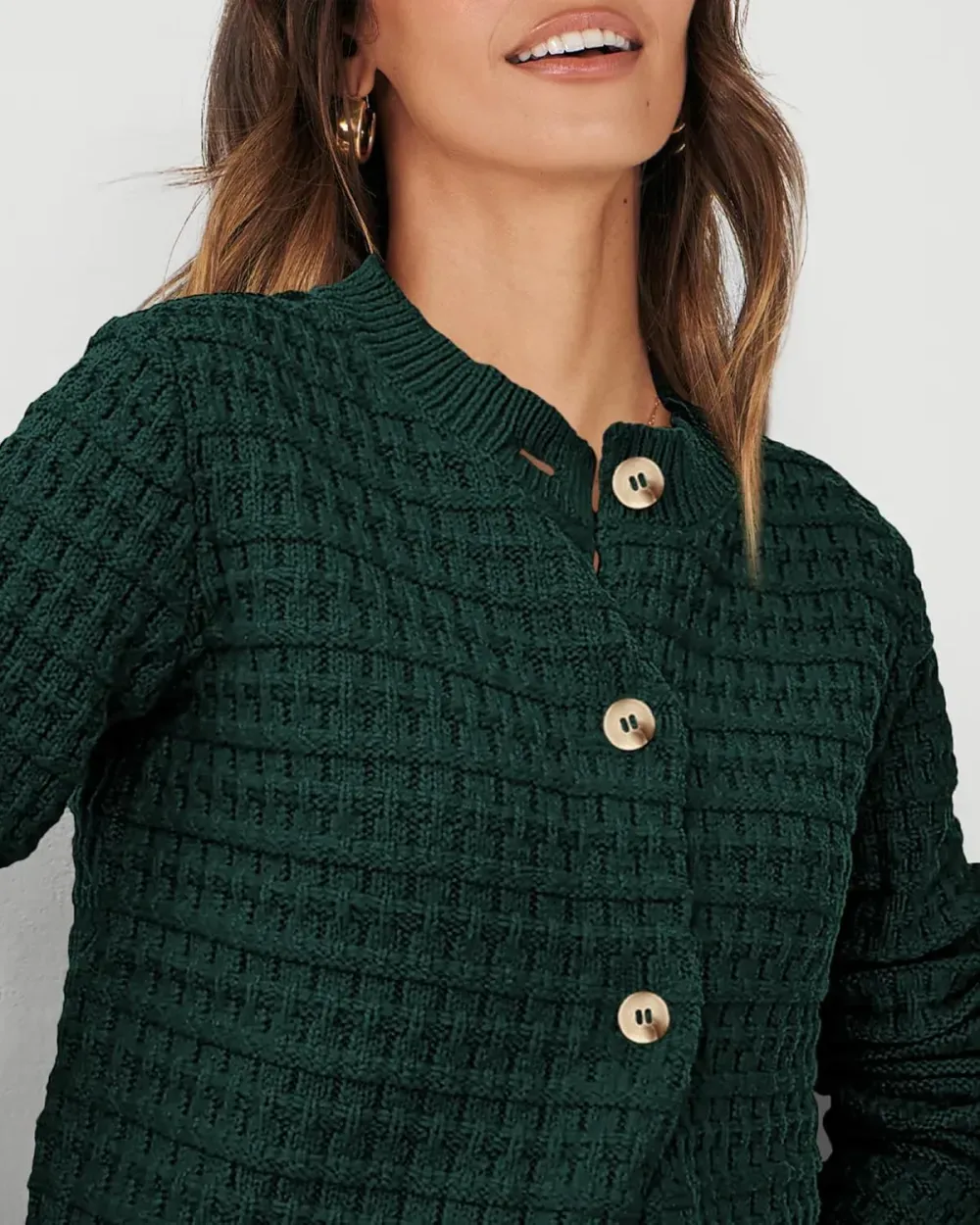 Women's Knit Cardigan Sweaters Casual Long Sleeve Open Front Button Down Trendy Jackets Outerwear