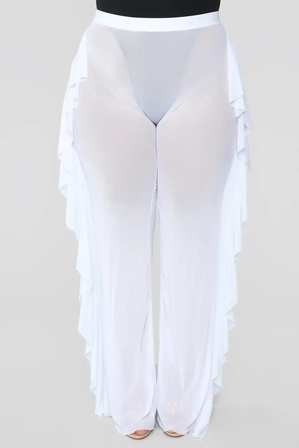 Sunshine See Through Cover Up Pant - White