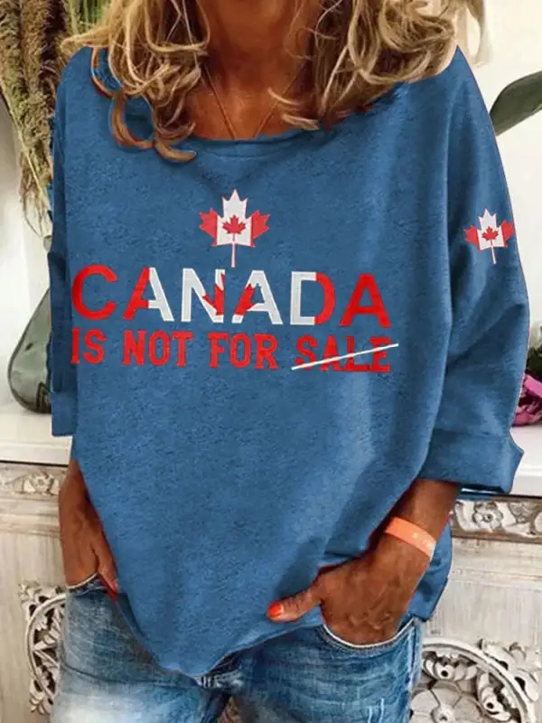 Women'S Canada is Not for Sale Sweatshirt
