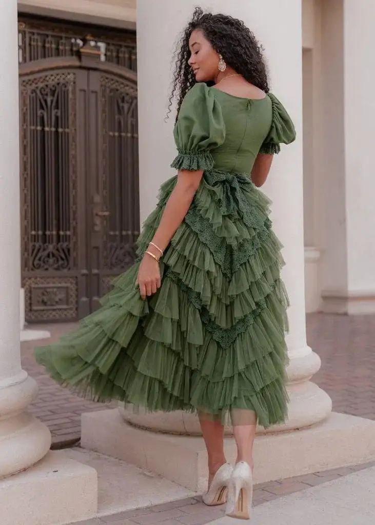 Thumbelina Dress Green