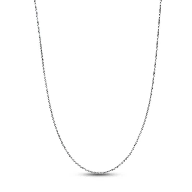 Solid Cable Chain Necklace Sterling Silver 20