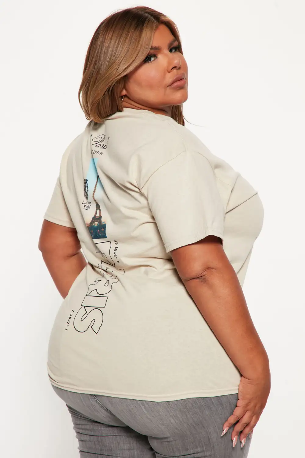 Officially In Paris T-Shirt - Taupe