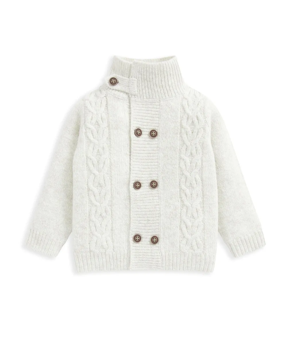 Cable Knit Cardigan - Oatmeal
