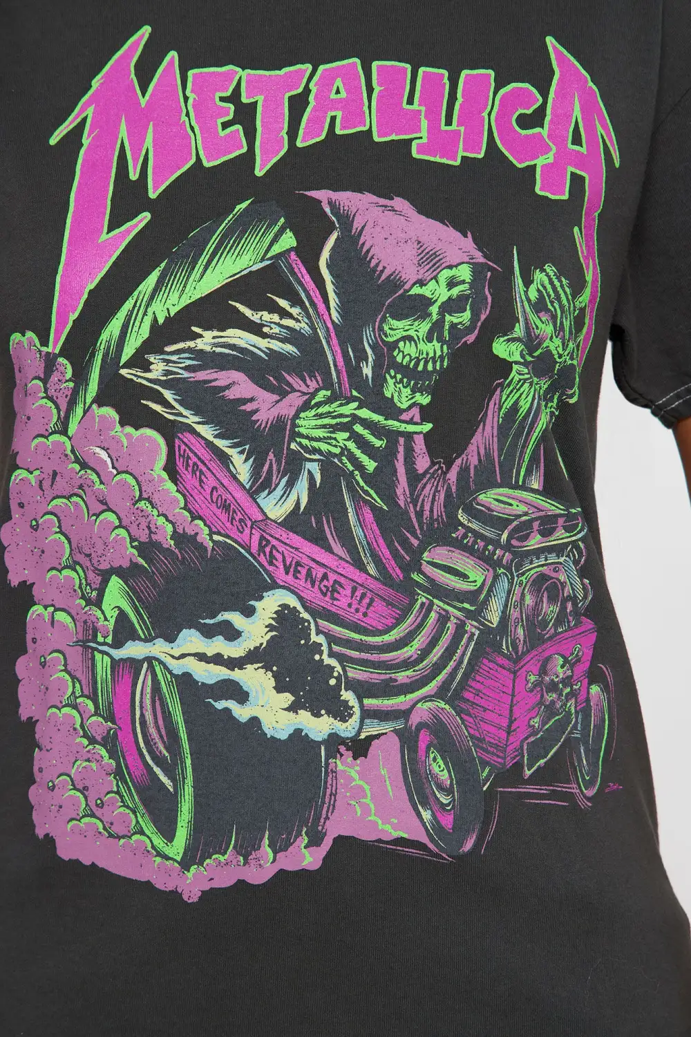 Unforgiven Metallica Graphic Tshirt - Charcoal