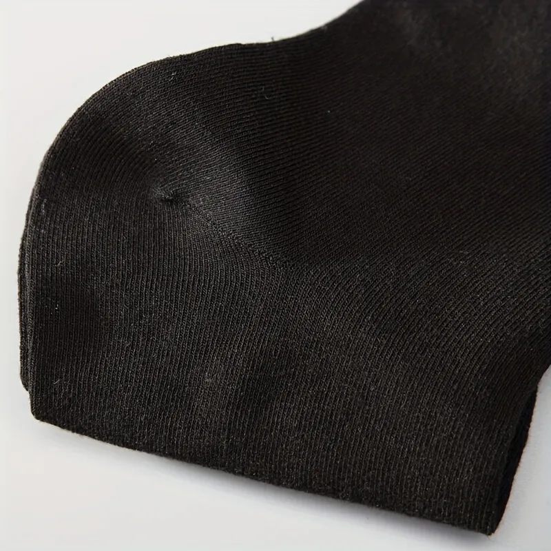 Five Pairs Of Black Sports Casual Socks