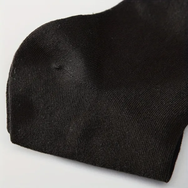 Five Pairs Of Black Sports Casual Socks