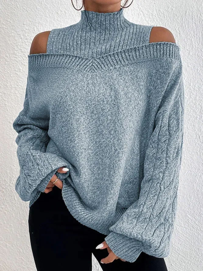 Casual Loose Tunic Sweater Knit Jumper