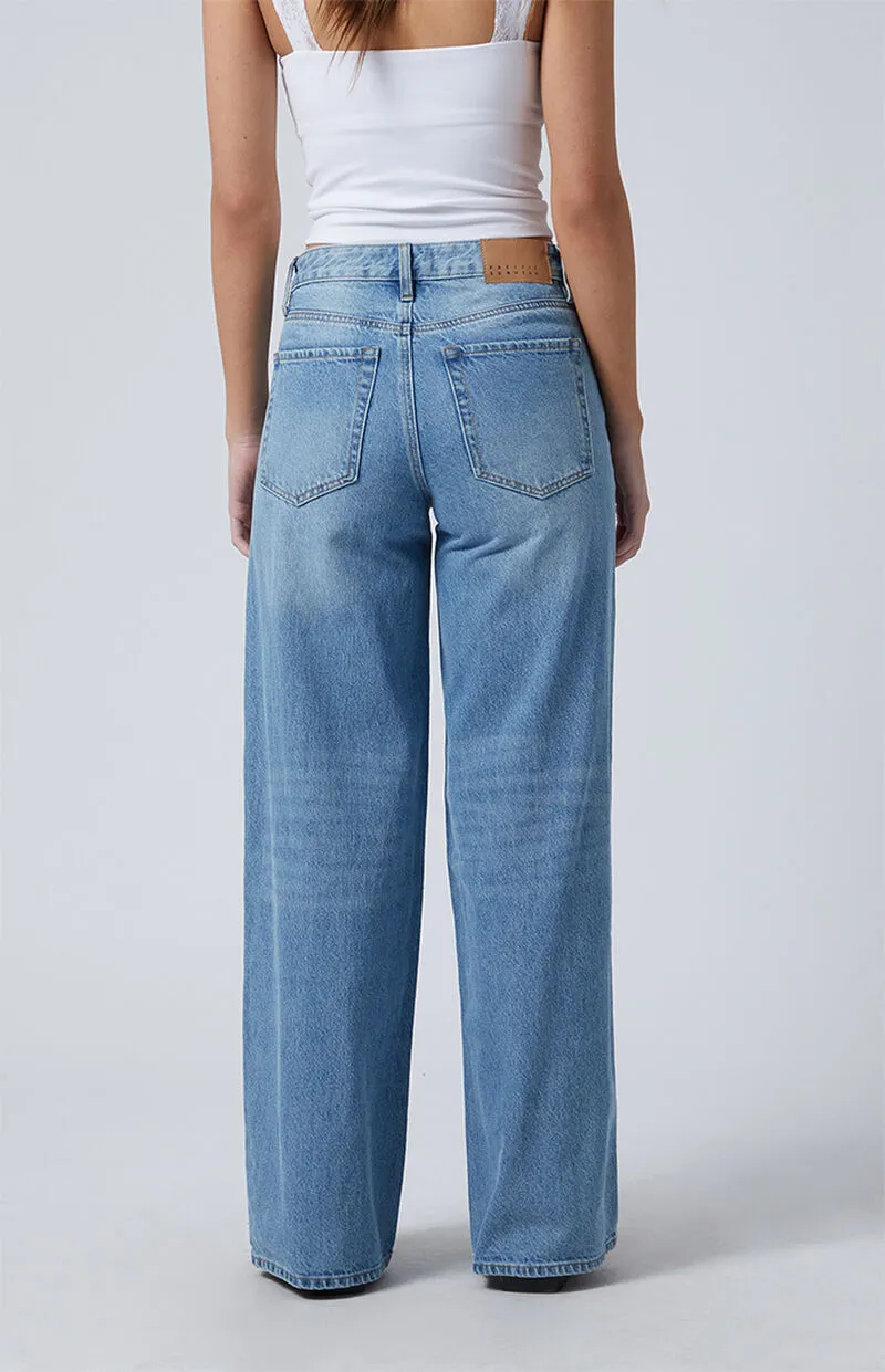 PacSun Jessie High Waisted Baggy Jeans Medium Indigo