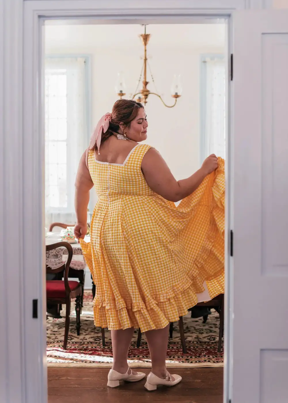 Daze Dress Yellow Gingham