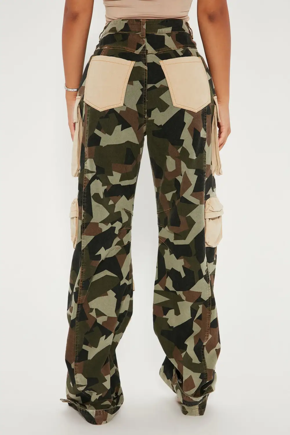 Lily Camo Cargo Jeans - Camouflage