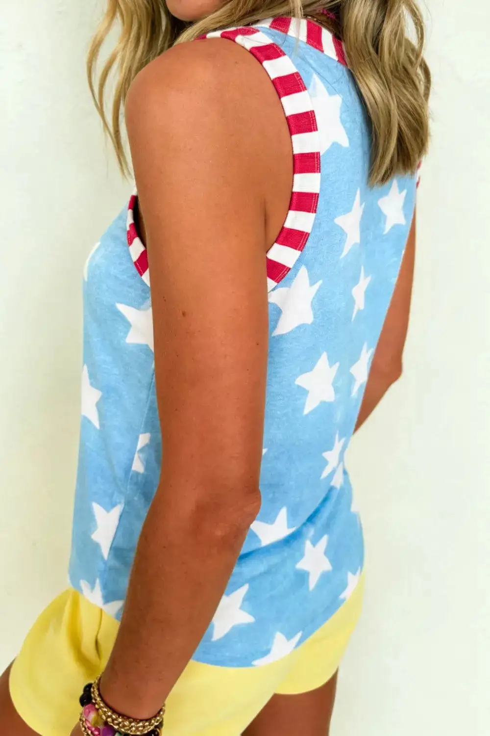 Round Neck Striped Tank Top