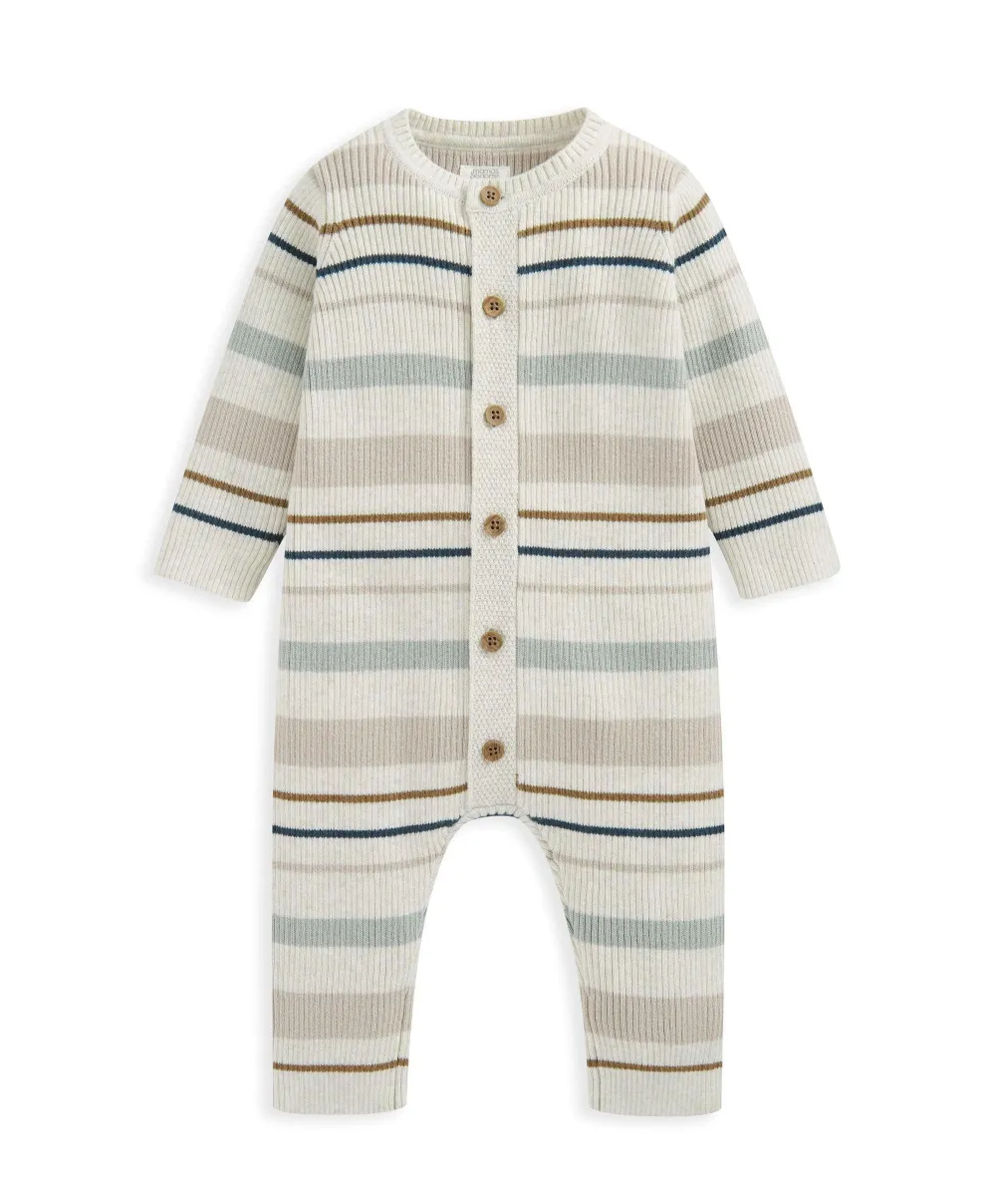 Stripe Romper - Blue