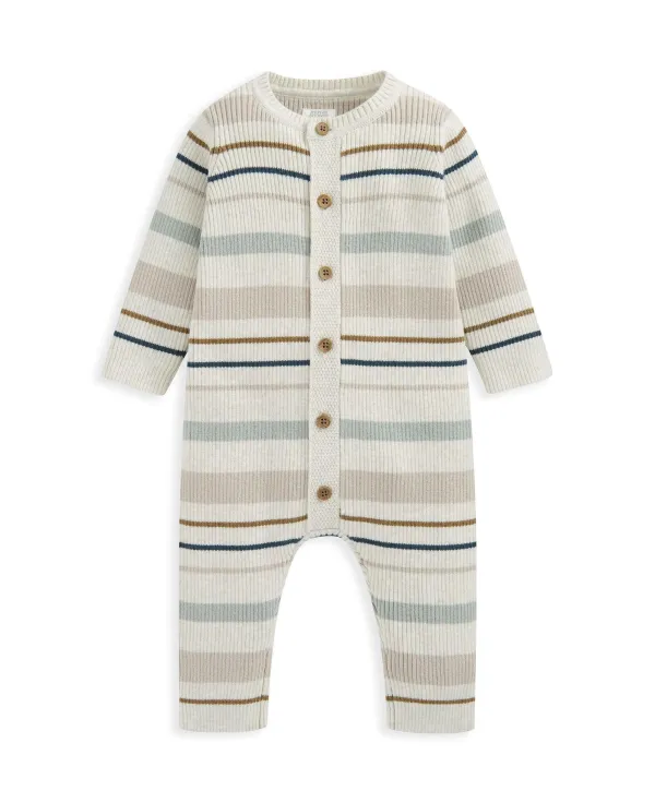 Stripe Romper - Blue