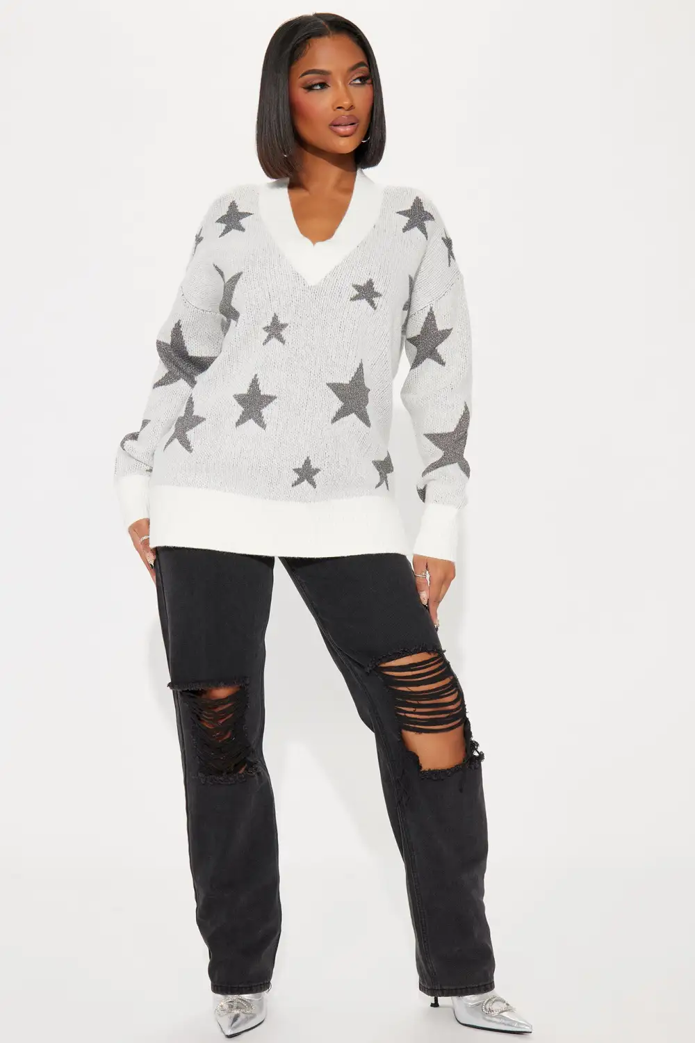 Like Shooting Stars Sweater - Off White