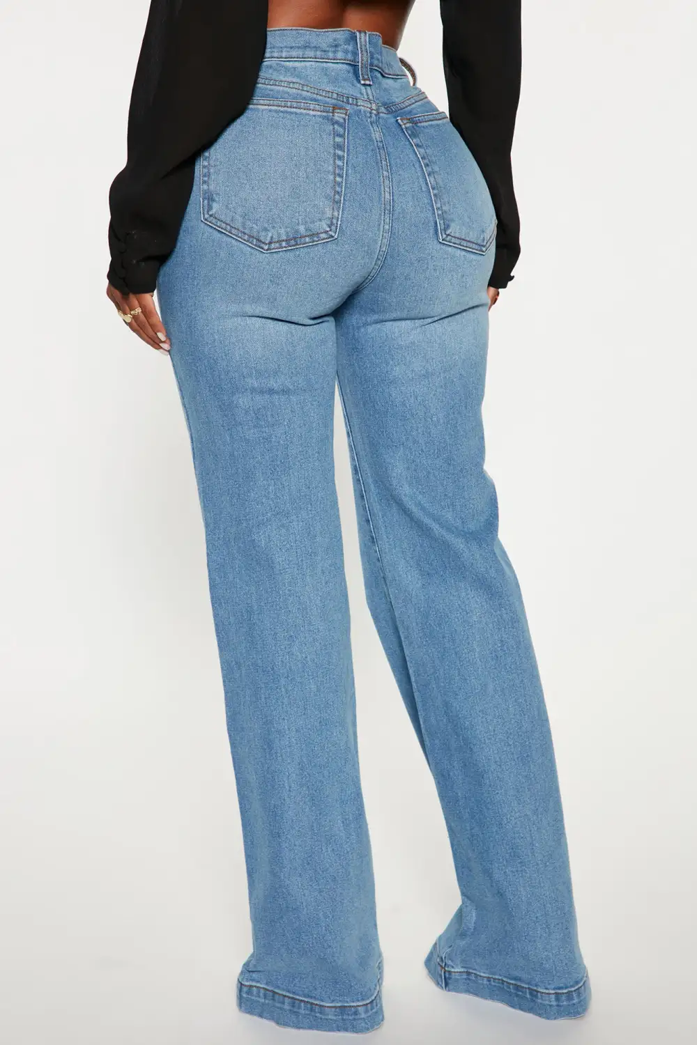 Bridge The Distance Wide Leg Jeans - Blue Wash