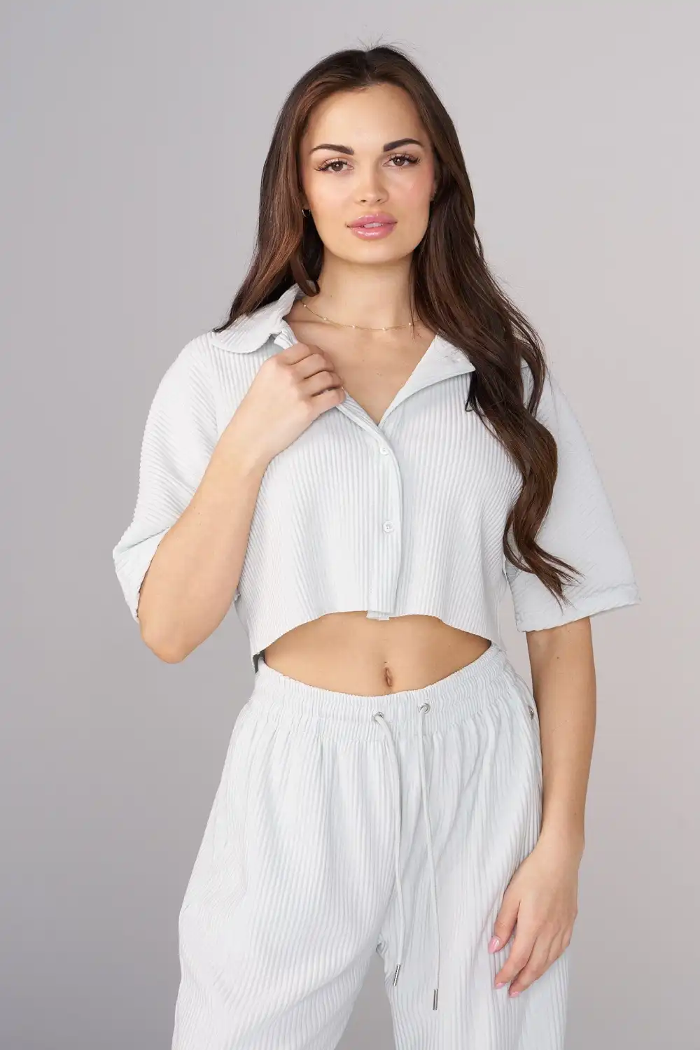 W444 Aria Pleated Top