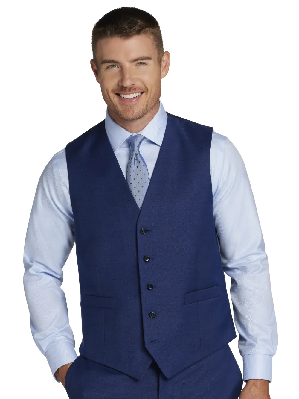 Joseph Abboud Classic Fit Wool Blend Suit Vest