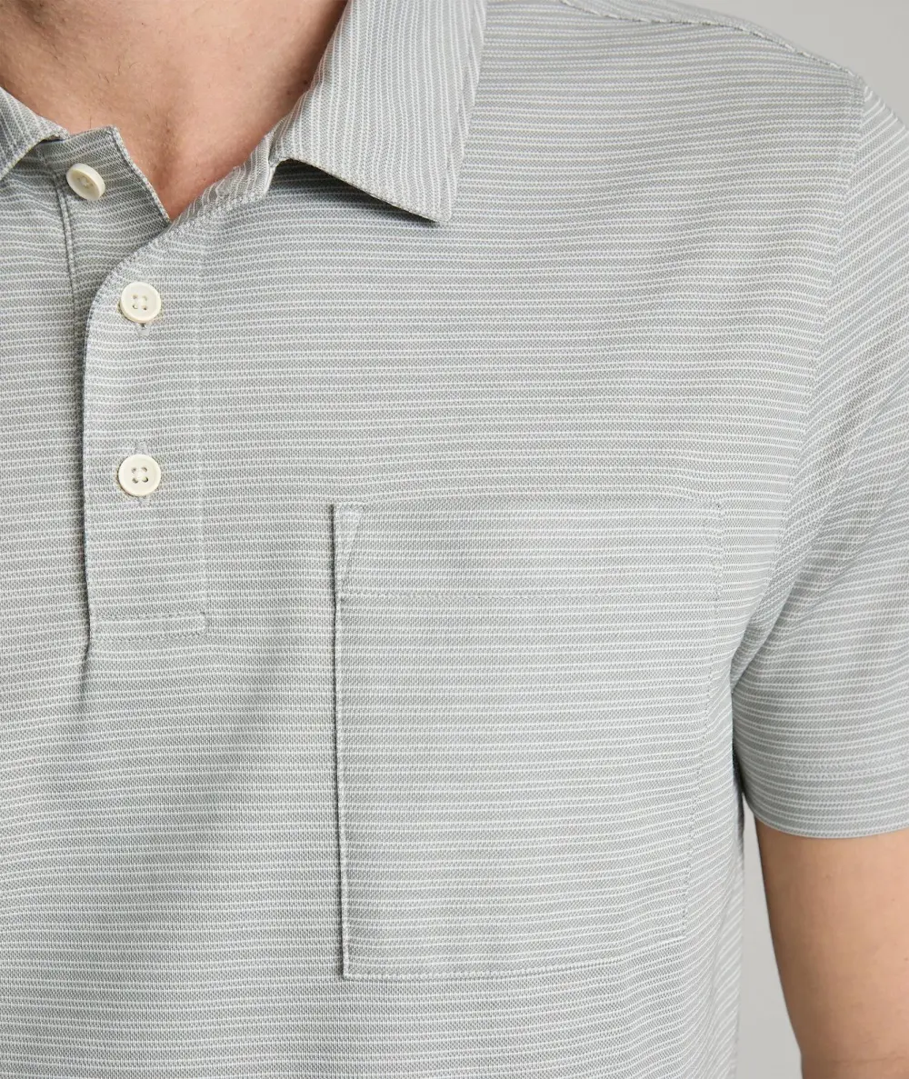 Striped Performance Polo