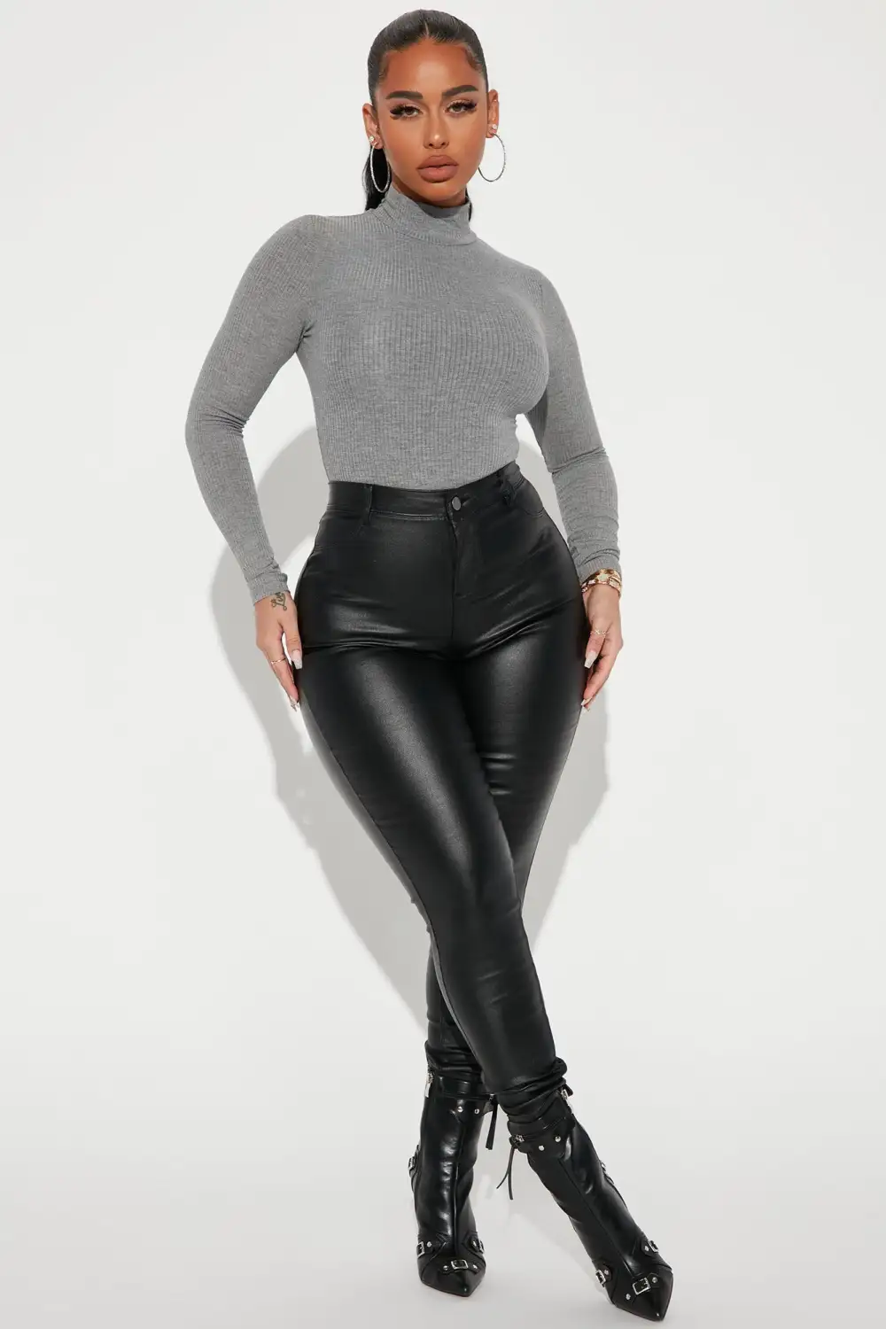 Dana Bodysuit - Charcoal