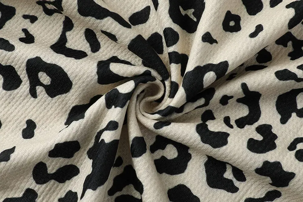 Women's V Neck Waffle Knit Henley Tops Casual Long Sleeve Pullover Sweater Blouses