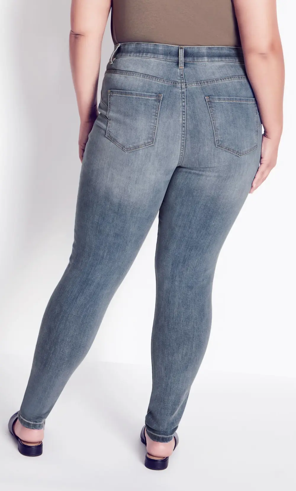 Evans Light Blue Stretch Skinny Jeans